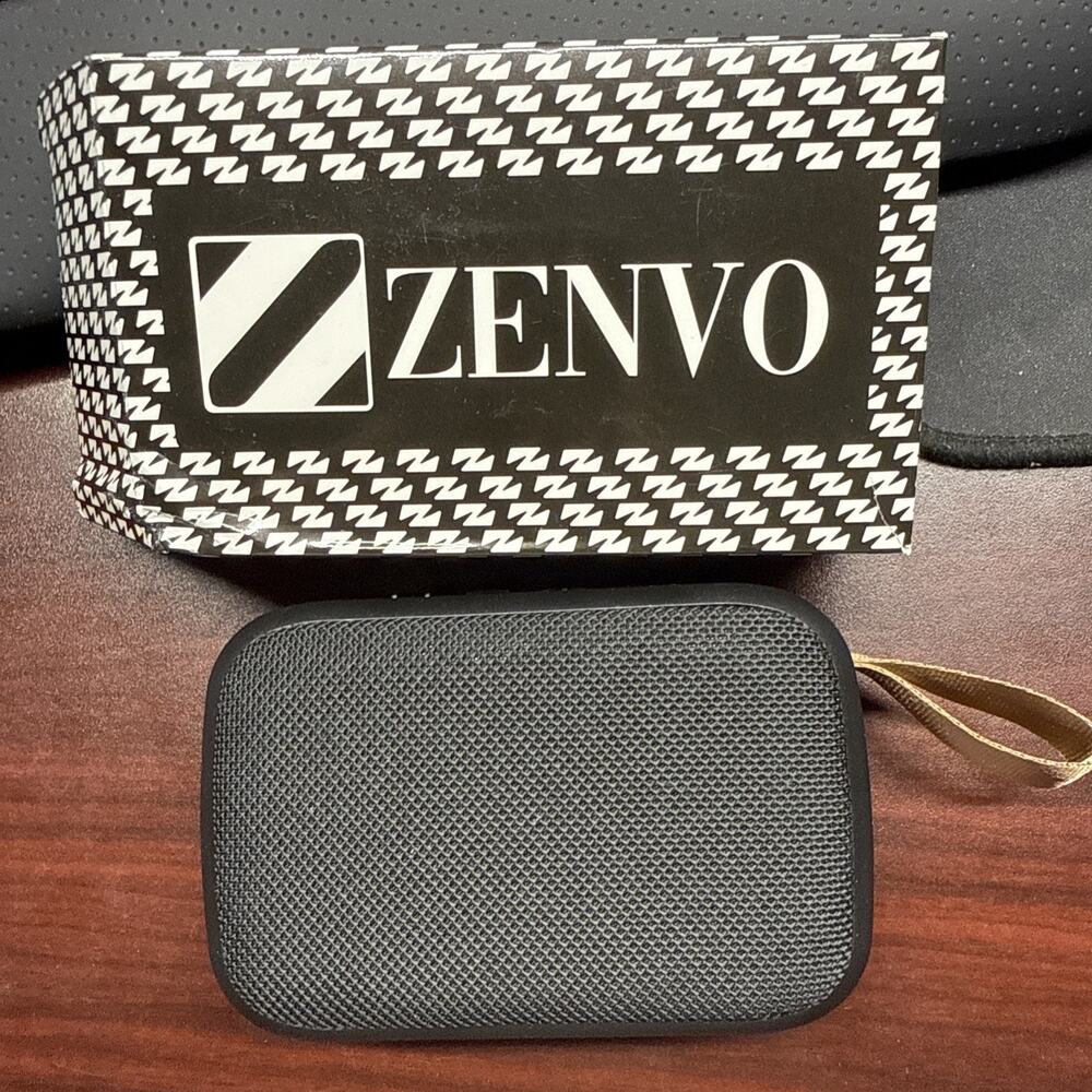 Zenvo Bluetooth Speaker Black Wireless Portable Stereo USB Mini Music Player New